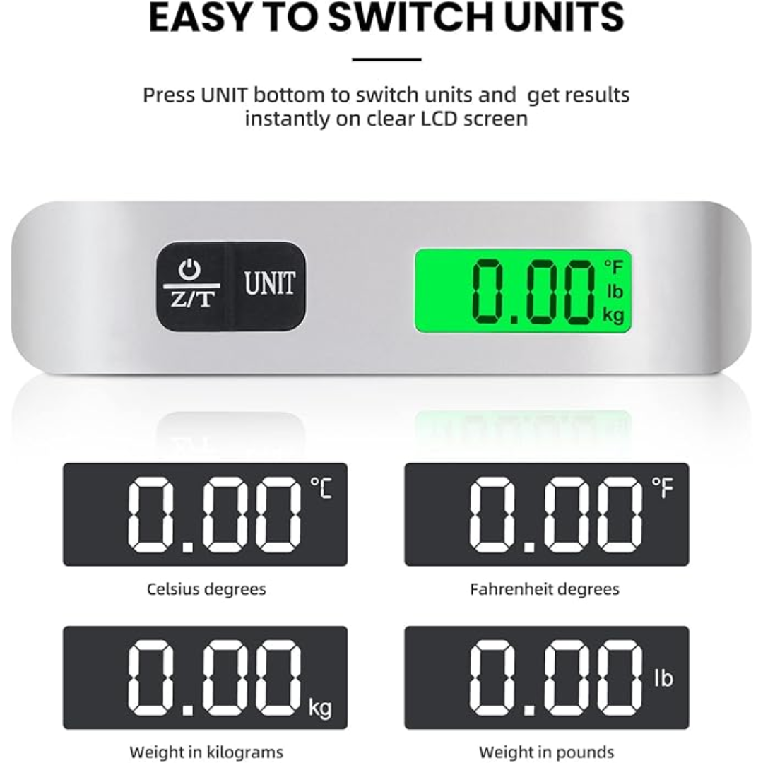 Portable Digital Luggage Scale with LCD Display