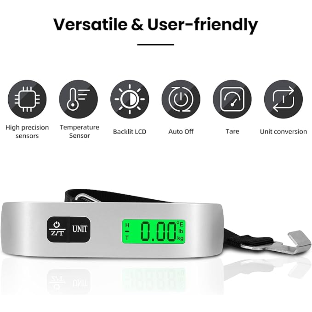 Portable Digital Luggage Scale with LCD Display