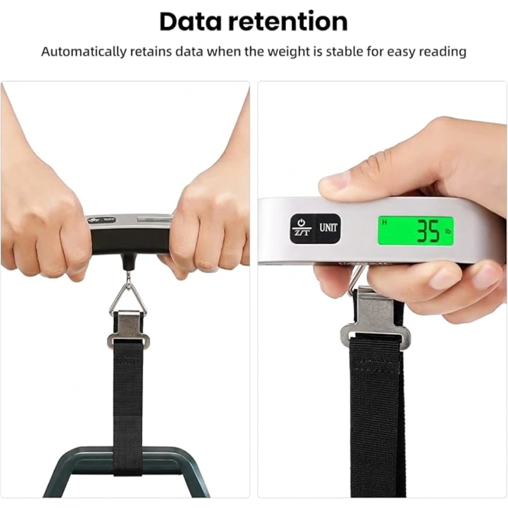 Portable Digital Luggage Scale with LCD Display
